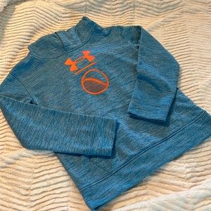 Blue and Orange Under Armour Hoodie